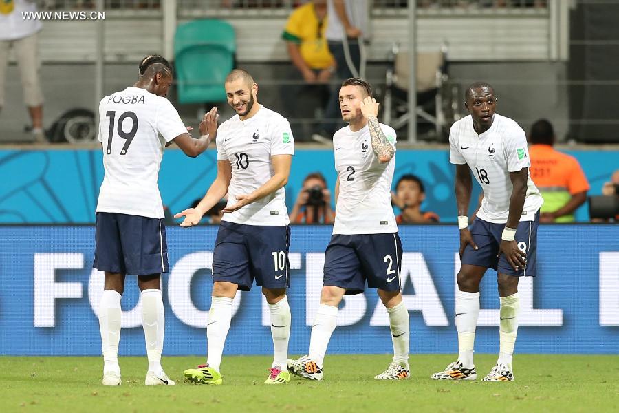 Coupe du monde 2014/Groupe E: La France bat la Suisse 5 à 2