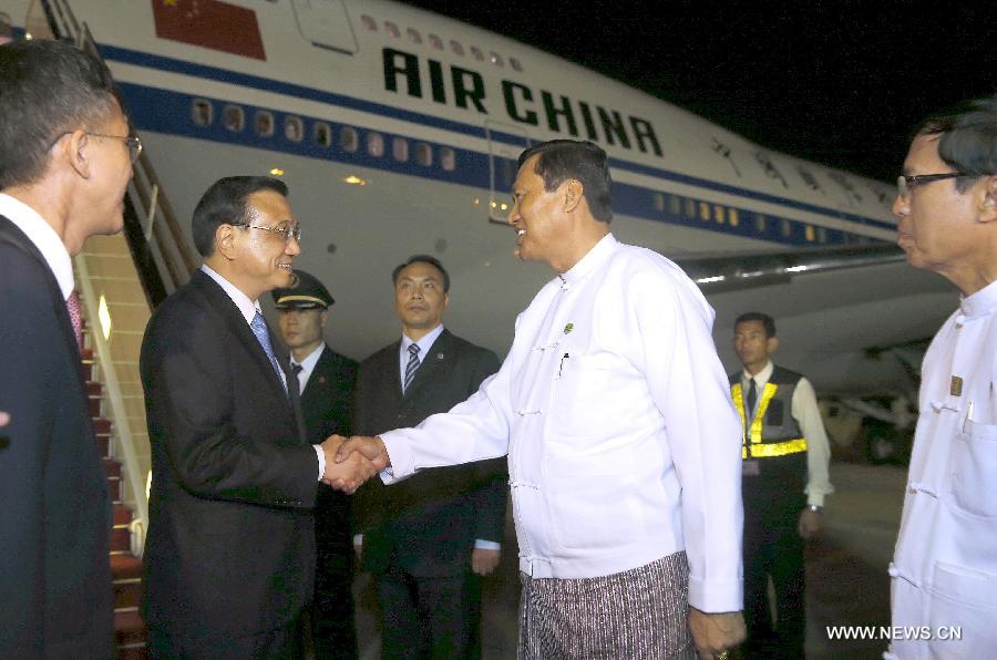 Le PM chinois arrive au Myanmar pour les réunions des dirigeants d'Asie de l'est 