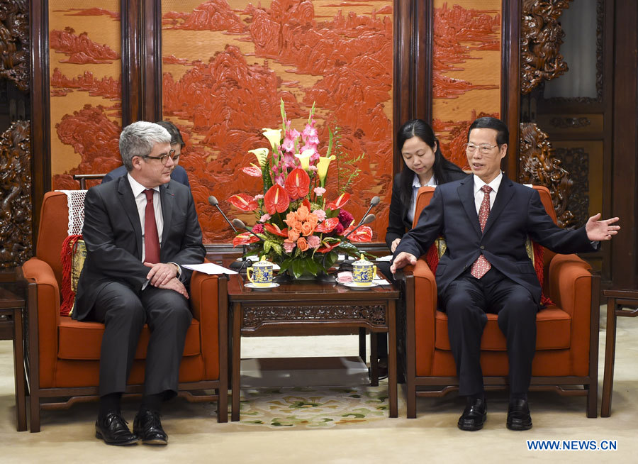 Un vice-Premier ministre chinois rencontre un conseiller du président fran?ais