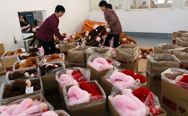 No?l approche, la vente des jouets chinois à l'étranger en plein boom