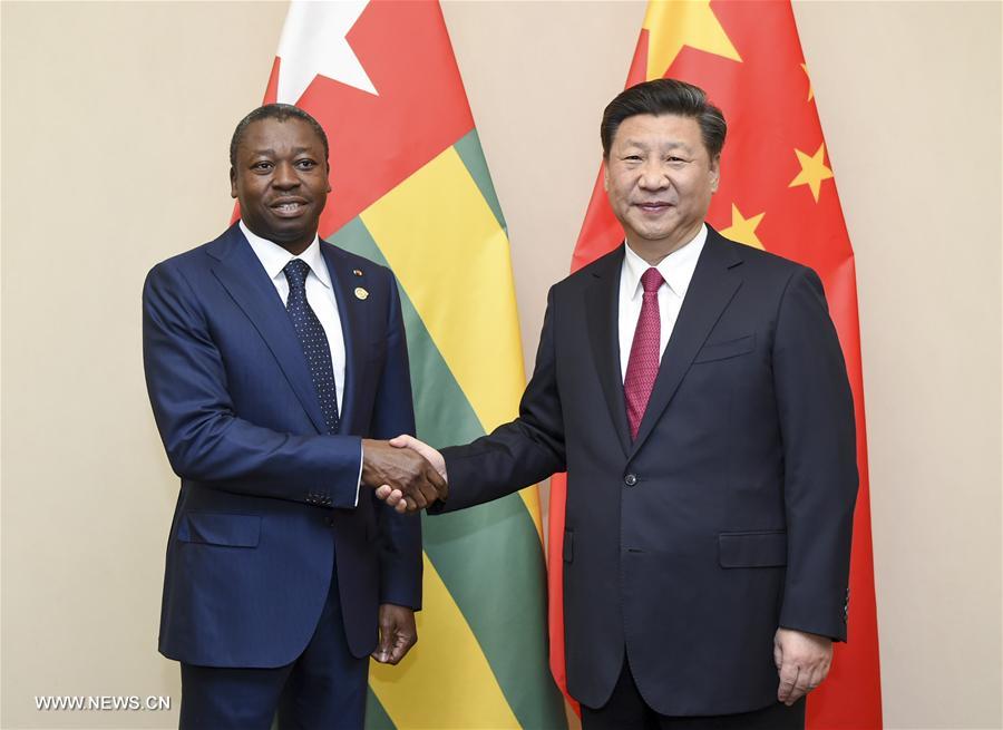 Le président chinois promet de porter les relations avec le Togo à une nouvelle hauteur 