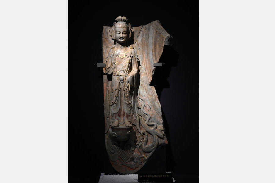 De rares sculptures bouddhistes au musée du temple Bao'en