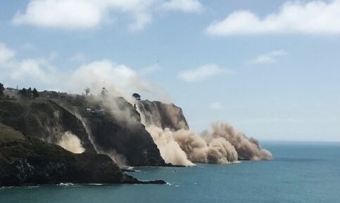 Une falaise s'effondre en Nouvelle-Zélande après un séisme de magnitude 5,8