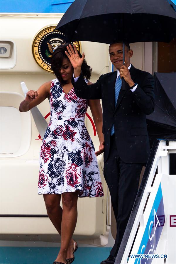 Arrivée d'Obama à Cuba pour une visite historique