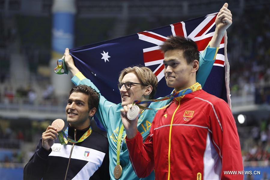 JO 2016/natation: Mack Horton en or sur 400m libre, devant Sun Yang