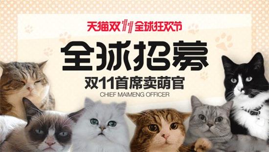 Alibaba : un chat ambassadeur du festival d'achat en ligne