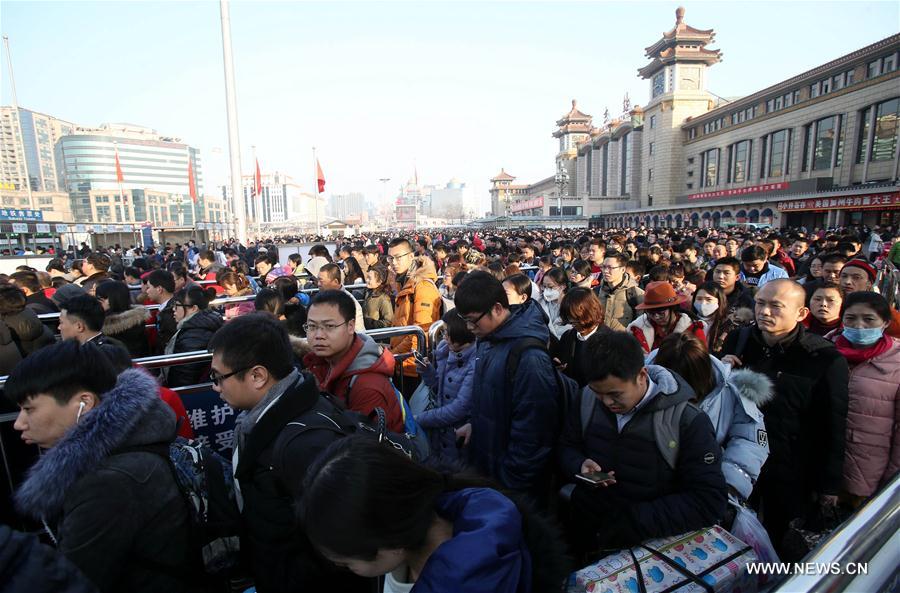 Chine : réseau ferroviaire très chargé à la fin de la fête du Printemps