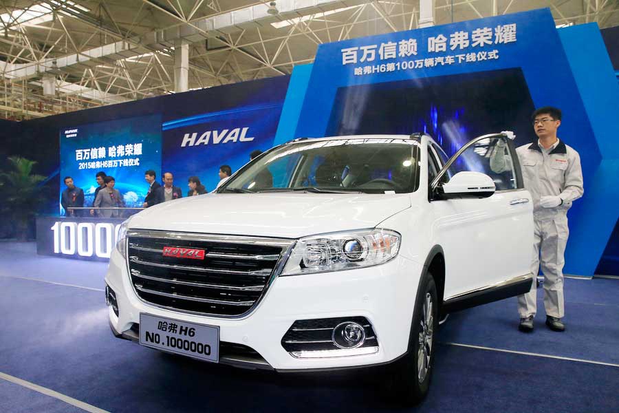 Les SUV les plus vendus en Chine en 2016