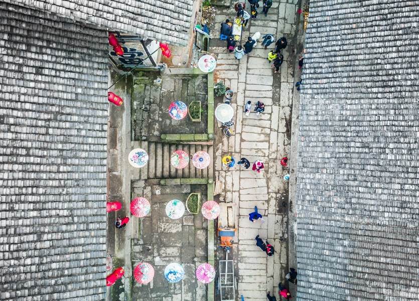 Photos : de vieux villages du Sichuan vus du ciel