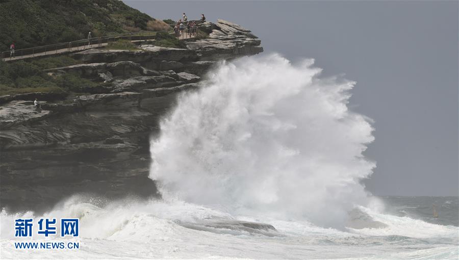 De gigantesques vagues frappent la c?te australienne