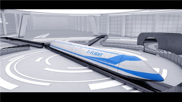 Une société chinoise planche sur une navette maglev circulant à 1 000 km/h