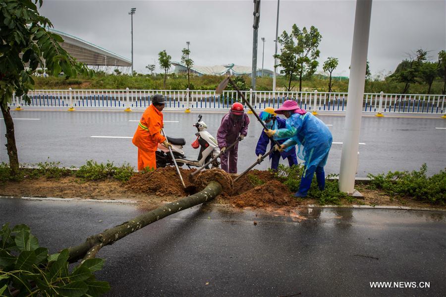 Le typhon Khanun touche terre dans le sud de la Chine