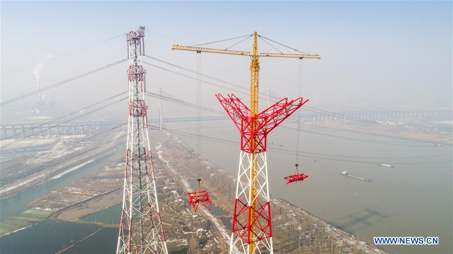 Chine : construction d'une ligne à ultra haute tension dans l'est