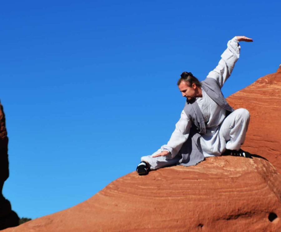 Un ma?tre du kung-fu américain en Chine