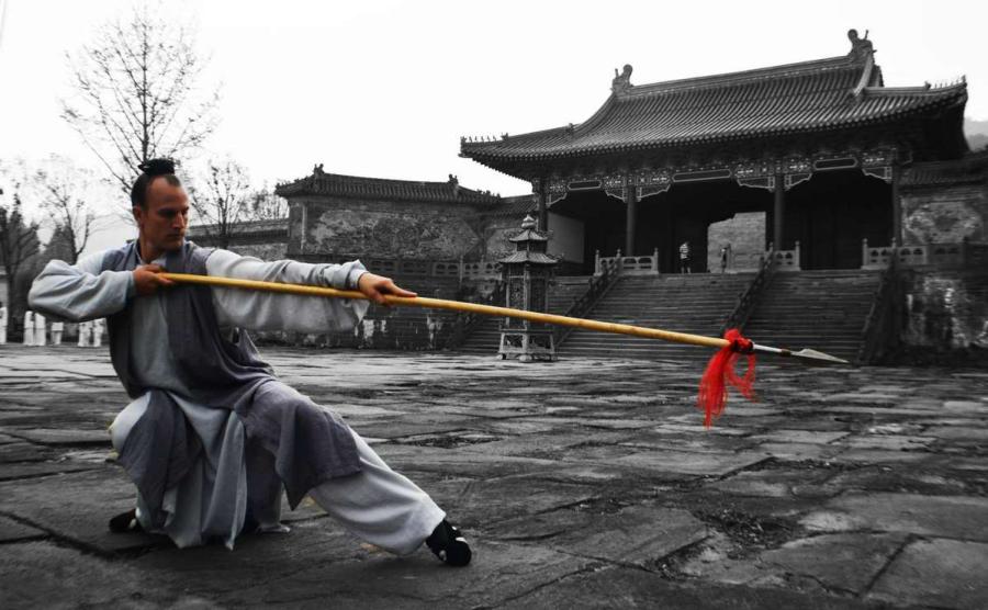 Un ma?tre du kung-fu américain en Chine