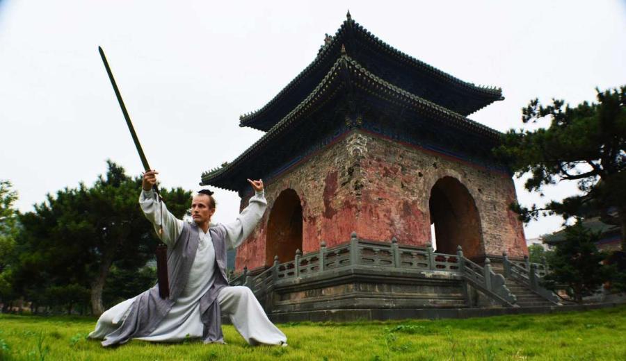 Un ma?tre du kung-fu américain en Chine