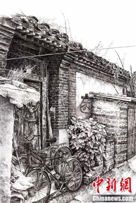 Yantai : un artiste immortalise les quartiers disparus au stylo