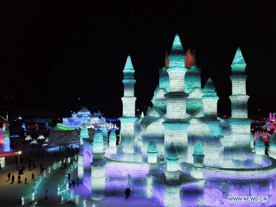 Ouverture du festival de neige et de glace dans la 