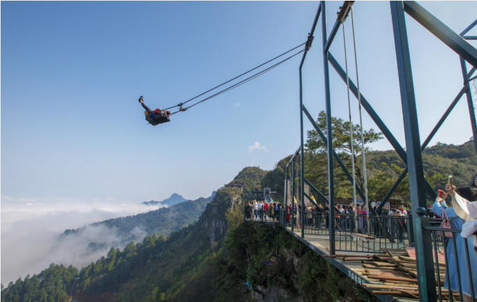 Chongqing : les touristes ont désormais une seconde chance pour annuler un tour de balan?oire palpitant