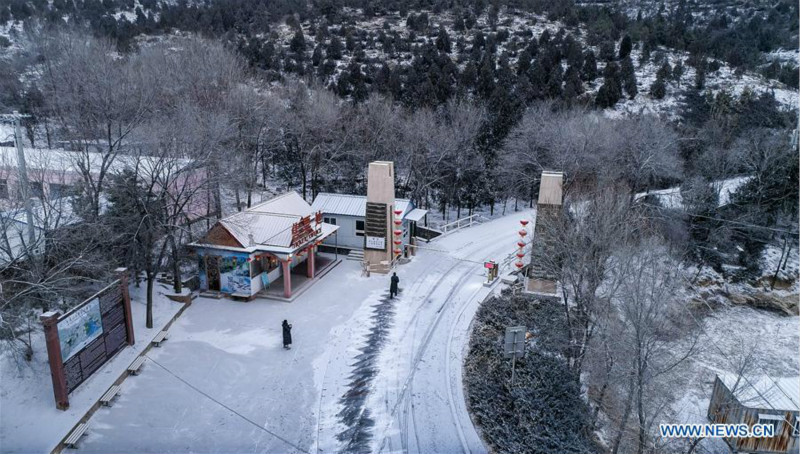 Chutes de neige à Beijing après les vacances de la fête du Printemps 