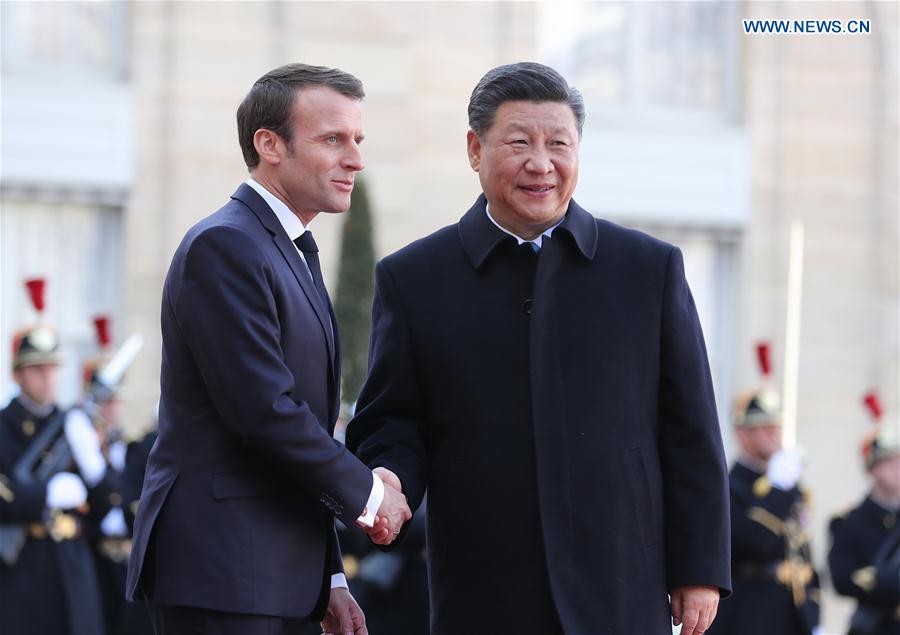 Xi Jinping et Emmanuel Macron décident de forger un partenariat sino-fran?ais plus solide, plus stable et plus dynamique