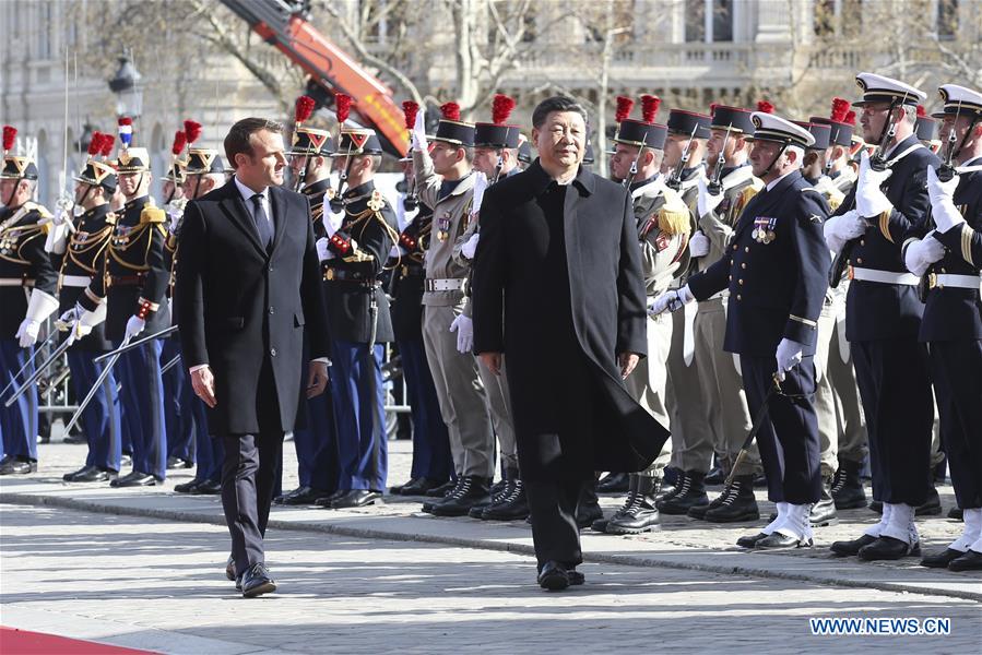 Xi et Macron entendent forger un partenariat sino-fran?ais plus solide, plus stable et plus dynamique