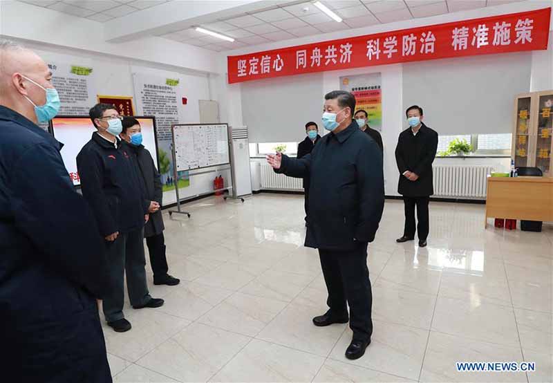 Xi Jinping inspecte le travail de prévention et de contr?le du nouveau coronavirus à Beijing