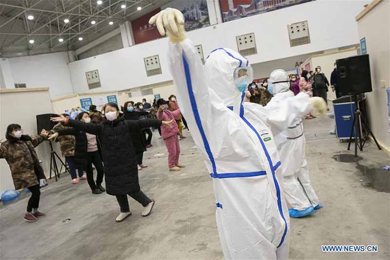 En photos : le ??Salon de Wuhan??, un h?pital temporaire à Wuhan