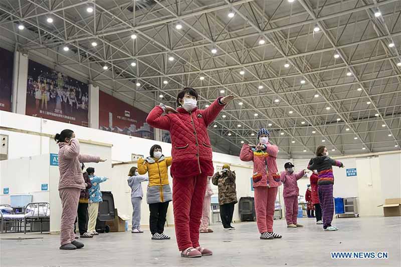 En photos : le ??Salon de Wuhan??, un h?pital temporaire à Wuhan