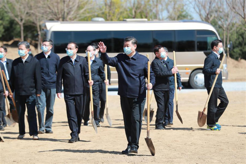 Xi Jinping participe à la plantation d'arbres à Beijing, exhortant au respect de la nature