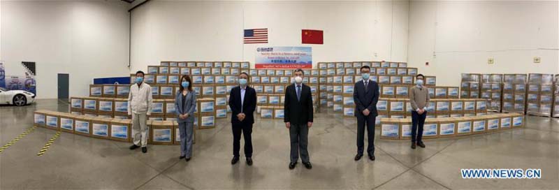 Une entreprise chinoise fait don de 1,1 million de masques à 12 états américains