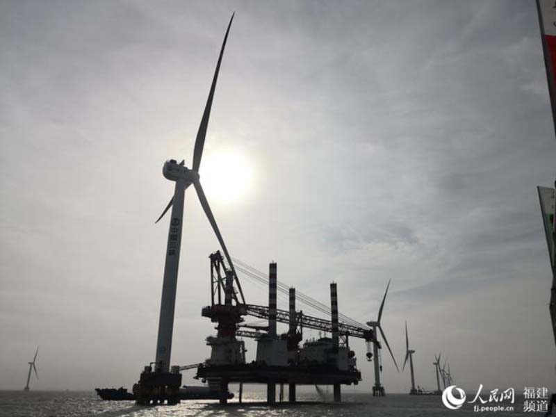 L'éolienne offshore avec la plus grande capacité à machine unique en Chine a été installée avec succès