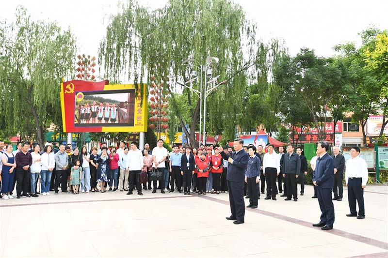 Xi Jinping inspecte le Ningxia (nord-ouest)