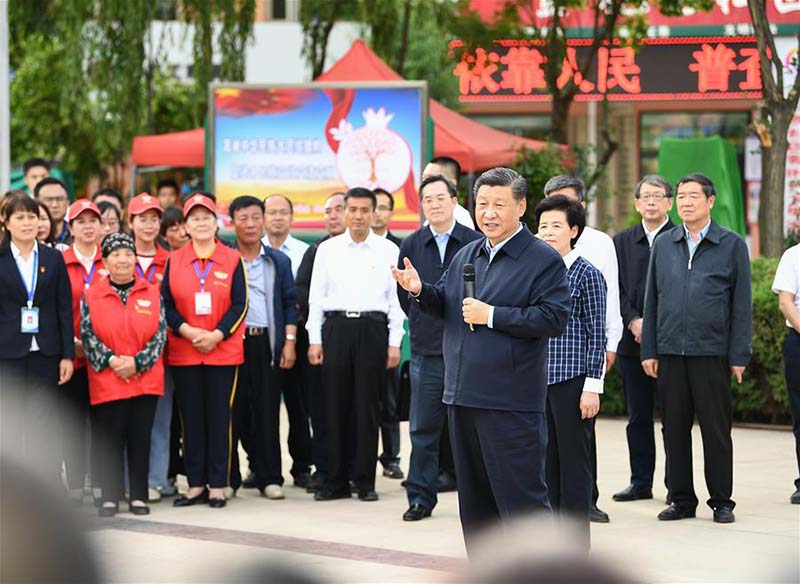 Xi Jinping inspecte le Ningxia (nord-ouest)