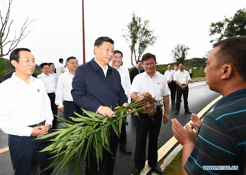 Inspection de Xi Jinping dans la province centrale du Hunan