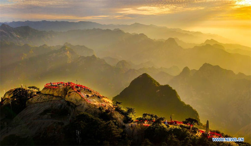 Chine : paysage du mont Huashan dans le Shaanxi