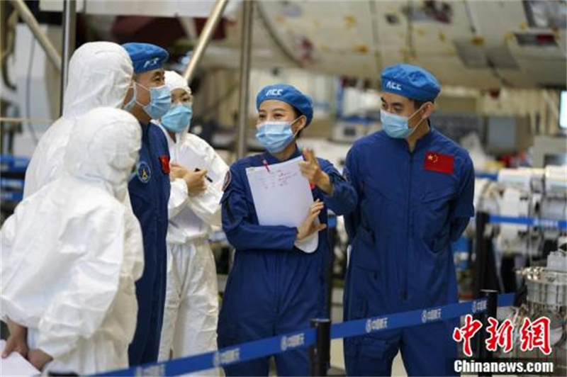 Photos de l'entra?nement de l'équipage de vol de Shenzhou 13