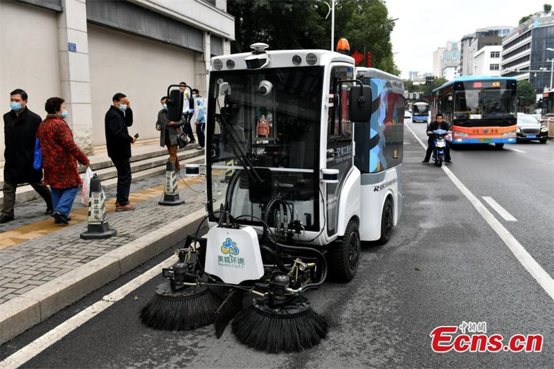 Une balayeuse autonome mise à l'essai à Fuzhou