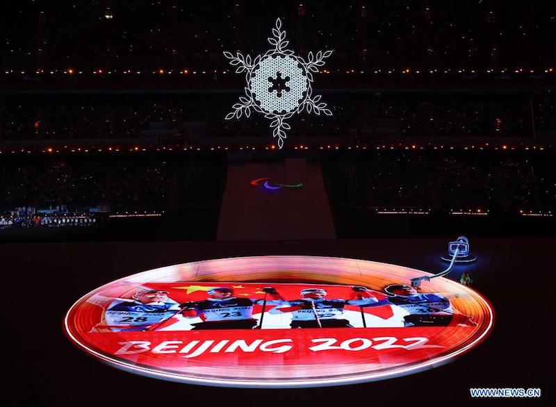 Cérémonie de cl?ture des Jeux paralympiques d'hiver de Beijing 2022