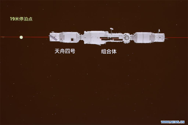 Chine : le vaisseau cargo Tianzhou-4 s'amarre à la combinaison de la station spatiale