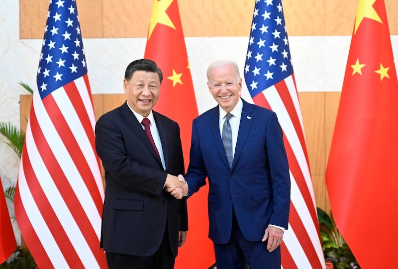 Xi et Biden ont eu des échanges de vues francs et approfondis sur les liens bilatéraux et les grandes questions mondiales 