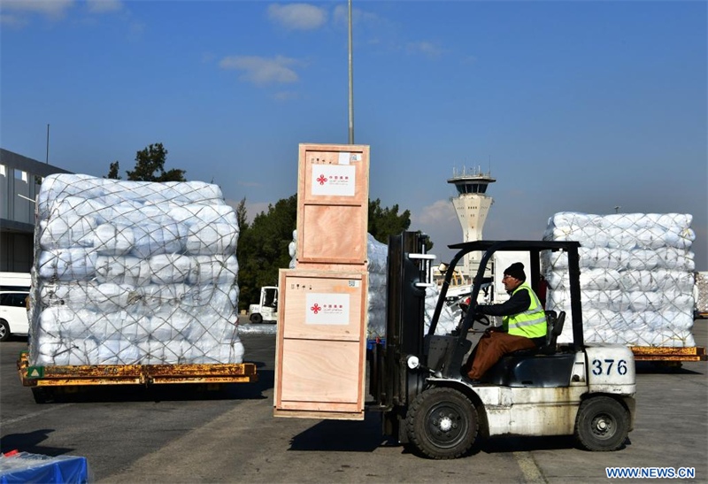 Arrivée en Syrie d'une nouvelle aide humanitaire post-séisme de la Chine