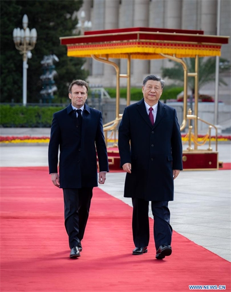 Xi Jinping s'entretient avec le président fran?ais