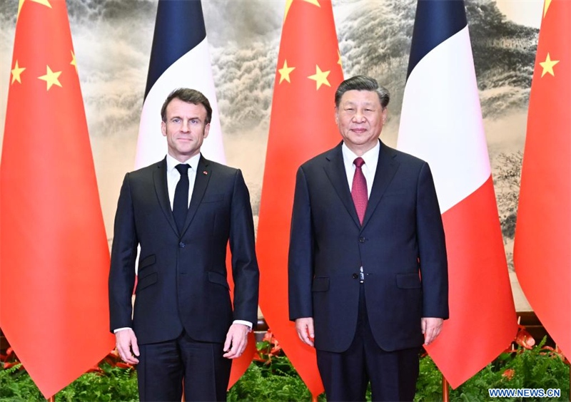 Xi Jinping s'entretient avec le président fran?ais