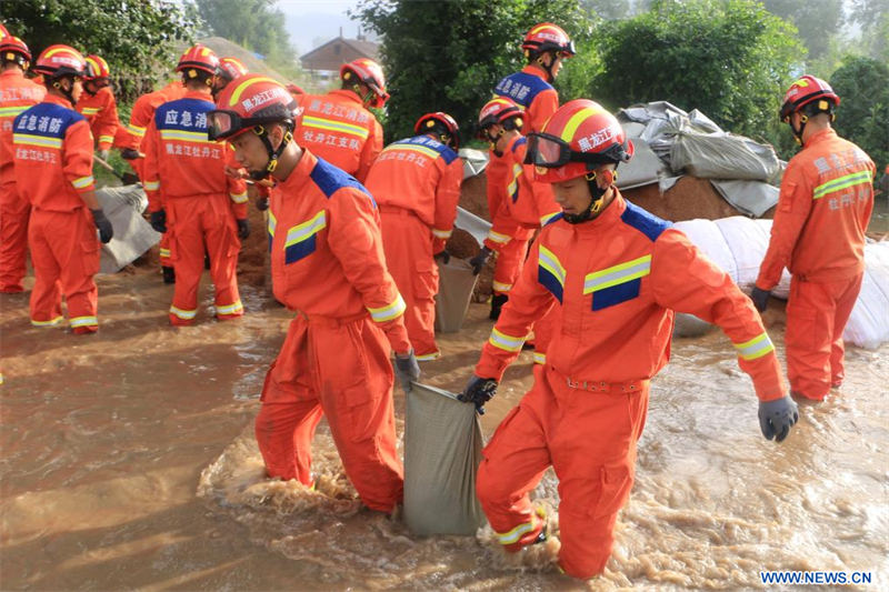 Chine : opérations de secours après les inondations au Heilongjiang