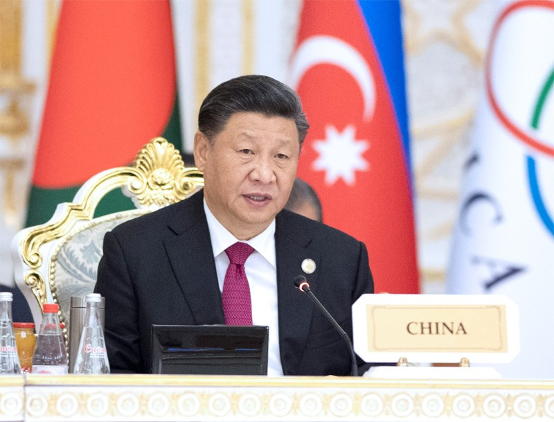 En juin 2019, le cinquième sommet de la Conférence sur l'interaction et les mesures de confiance en Asie s'est tenu à Douchanbé, la capitale du Tadjikistan. Le président Xi Jinping a assisté au sommet et prononcé un discours important. (Xie Huanchi / Xinhua)