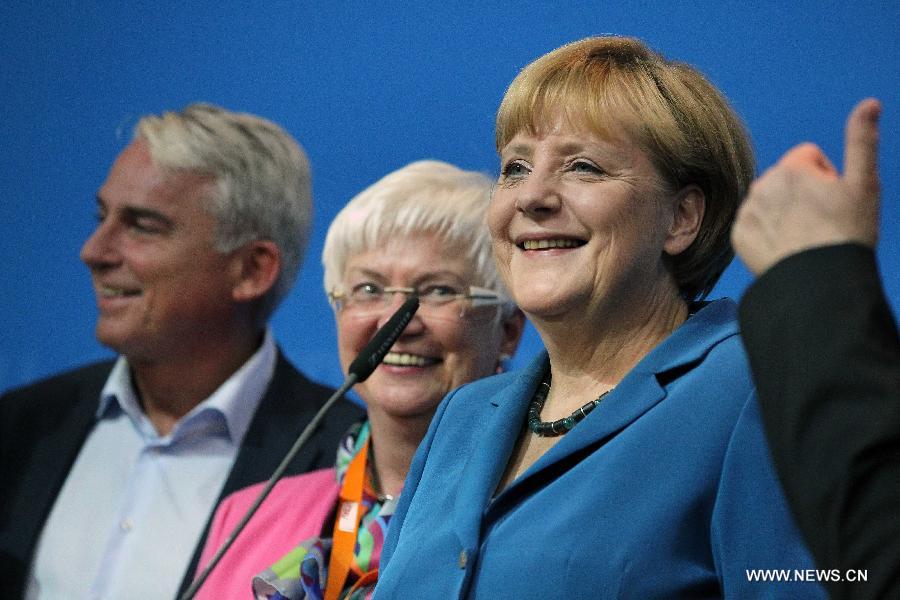 Les conservateurs de Merkel jouiraient d'une majorité absolue (sondages à la sortie des urnes)