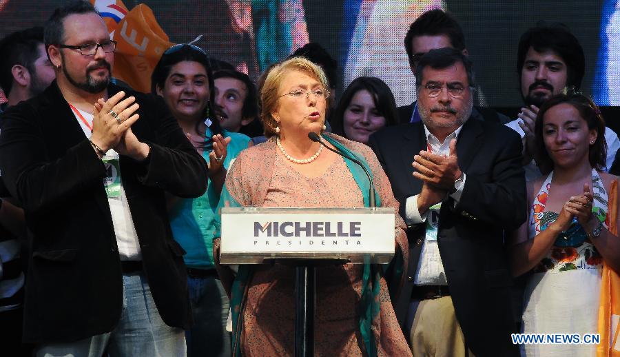 Chili: Michelle Bachelet remporte l'élection présidentielle avec 62% des voix