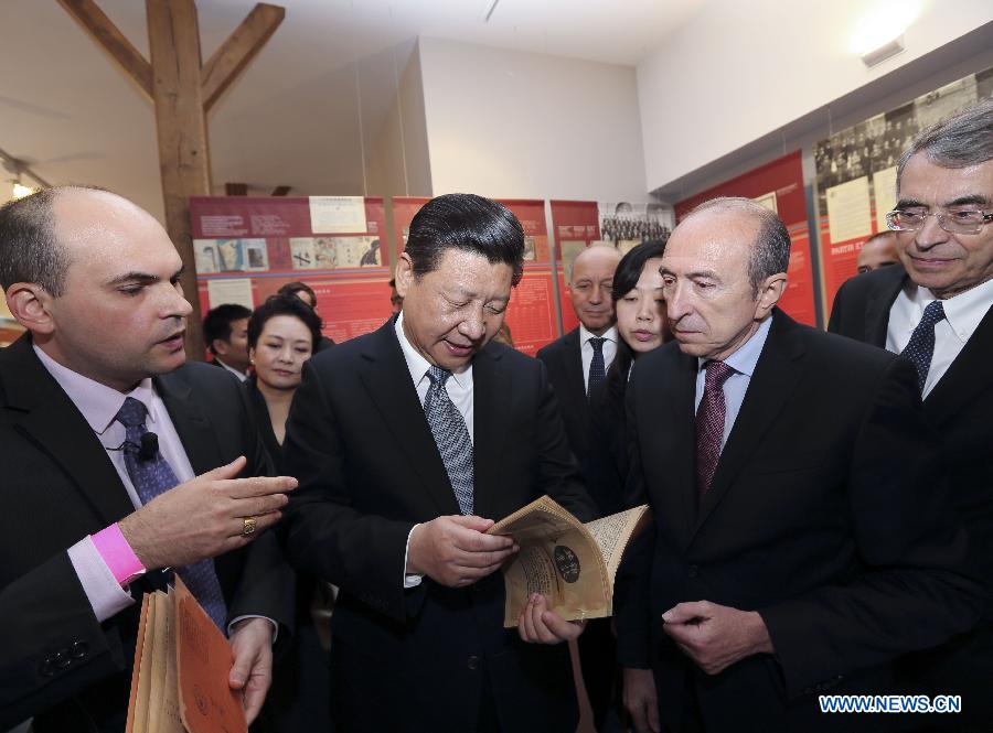 Le président chinois visite l'ancien site de l'Institut franco-chinois de Lyon